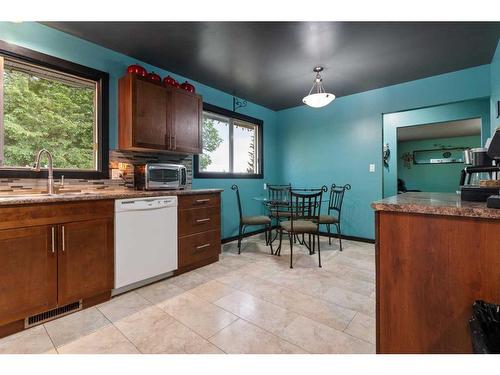 4416 50 Street, Forestburg, AB - Indoor Photo Showing Kitchen With Double Sink