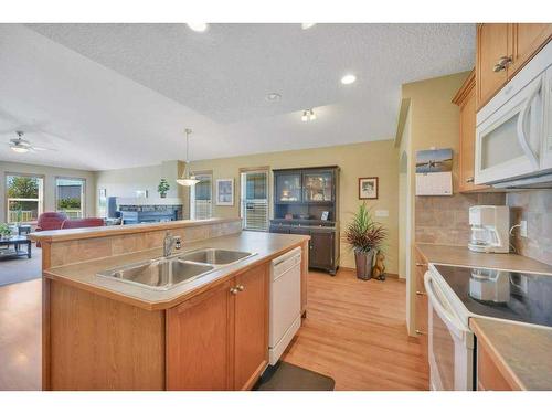 442 Jenkins Drive, Red Deer, AB - Indoor Photo Showing Kitchen With Double Sink
