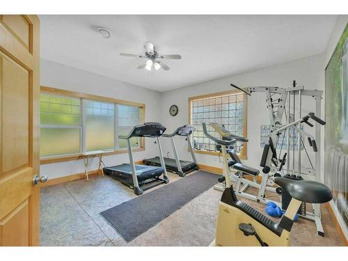 442 Jenkins Drive, Red Deer, AB - Indoor Photo Showing Gym Room