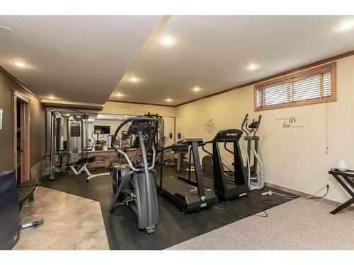 38423 Range Road 282, Rural Red Deer County, AB - Indoor Photo Showing Gym Room