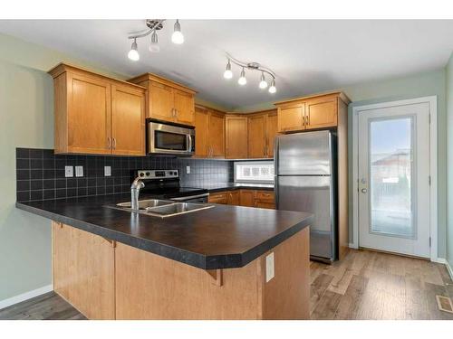 167 Timberstone Way, Red Deer, AB - Indoor Photo Showing Kitchen With Double Sink