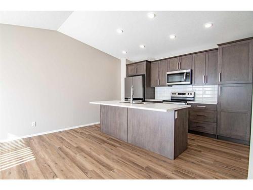 116 Golden Crescent, Red Deer, AB - Indoor Photo Showing Kitchen With Stainless Steel Kitchen With Upgraded Kitchen