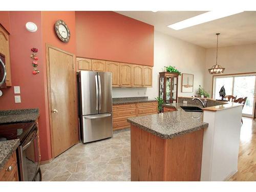 4631 48 Street, Red Deer, AB - Indoor Photo Showing Kitchen With Stainless Steel Kitchen