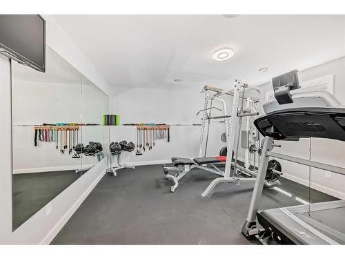 9 Bowman Circle, Sylvan Lake, AB - Indoor Photo Showing Gym Room