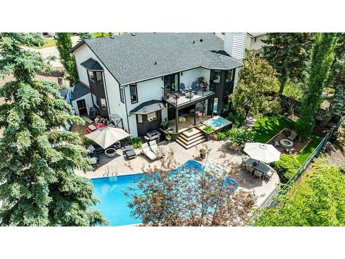 42 Flagstaff Close, Red Deer, AB - Outdoor With In Ground Pool