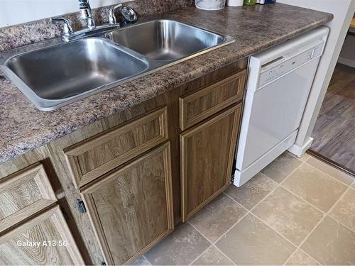 102-49 Bennett Street, Red Deer, AB - Indoor Photo Showing Kitchen With Double Sink