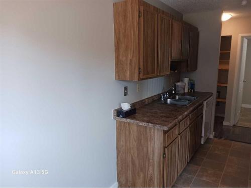 102-49 Bennett Street, Red Deer, AB - Indoor Photo Showing Kitchen With Double Sink