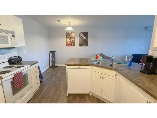 303-3730 50 Avenue, Red Deer, AB - Indoor Photo Showing Kitchen With Double Sink