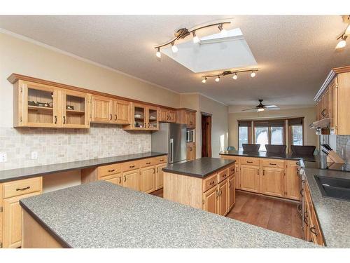 234-28302 Highway 12A, Rural Lacombe County, AB - Indoor Photo Showing Kitchen With Double Sink