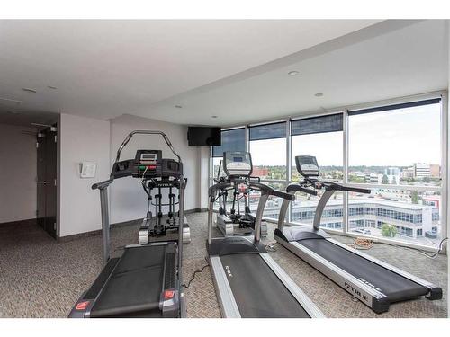 501-5002 55Th Street, Red Deer, AB - Indoor Photo Showing Gym Room