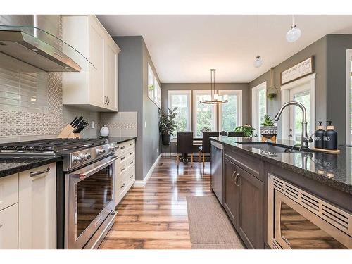 57 Garrison Circle, Red Deer, AB - Indoor Photo Showing Kitchen With Stainless Steel Kitchen With Upgraded Kitchen