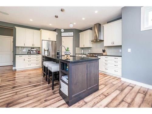 57 Garrison Circle, Red Deer, AB - Indoor Photo Showing Kitchen With Upgraded Kitchen