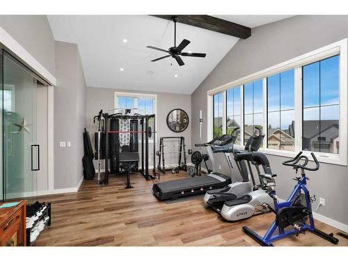 10 Sweetgrass Place, Sylvan Lake, AB - Indoor Photo Showing Gym Room