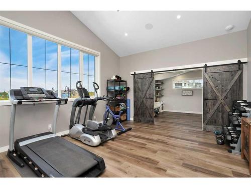 10 Sweetgrass Place, Sylvan Lake, AB - Indoor Photo Showing Gym Room