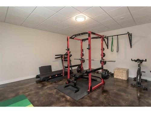 37247 Range Road 264, Rural Red Deer County, AB - Indoor Photo Showing Gym Room