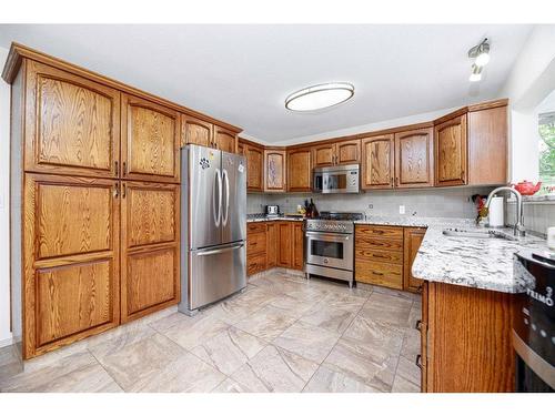 184 28342 Township Road 384, Rural Red Deer County, AB - Indoor Photo Showing Kitchen With Stainless Steel Kitchen