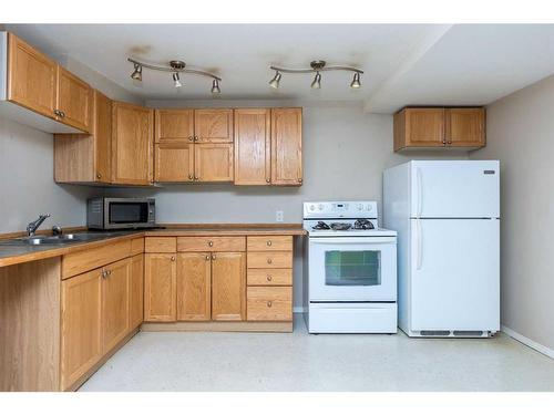 69 Nagel Avenue, Red Deer, AB - Indoor Photo Showing Kitchen With Double Sink