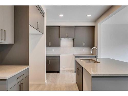 65 Emmett Crescent, Red Deer, AB - Indoor Photo Showing Kitchen With Double Sink