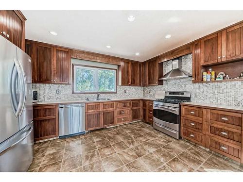 250070 Township Road 434, Rural Ponoka County, AB - Indoor Photo Showing Kitchen With Stainless Steel Kitchen