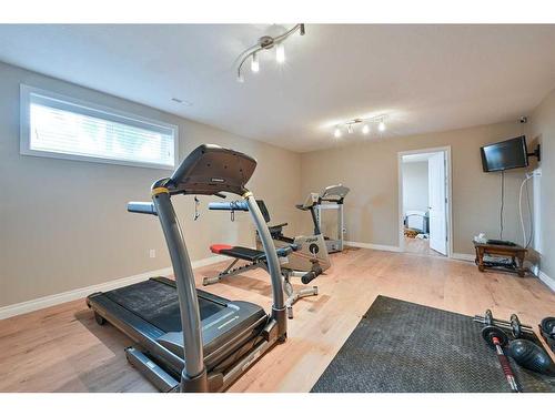 112 Archer Drive, Red Deer, AB - Indoor Photo Showing Gym Room