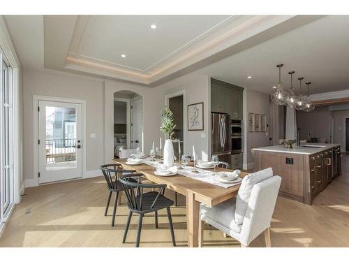 7 Songbird Green, Sylvan Lake, AB - Indoor Photo Showing Dining Room