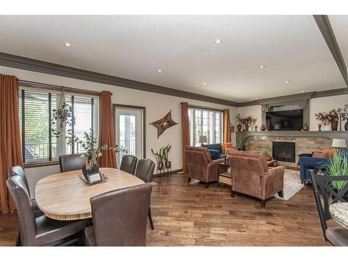 152 Vanson Close, Red Deer, AB - Indoor With Fireplace