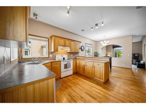 69 Alberts Close, Red Deer, AB - Indoor Photo Showing Kitchen With Double Sink