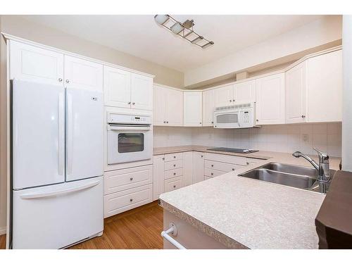 226-5300 48 Street, Red Deer, AB - Indoor Photo Showing Kitchen With Double Sink