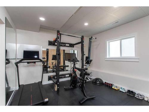 7024 Cobb Street, Lacombe, AB - Indoor Photo Showing Gym Room