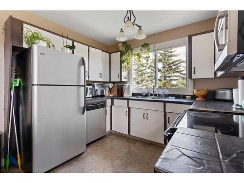 6801 Marler Drive, Camrose, AB - Indoor Photo Showing Kitchen With Double Sink