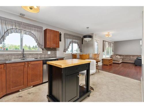 4807 55 Avenue, Viking, AB - Indoor Photo Showing Kitchen With Double Sink