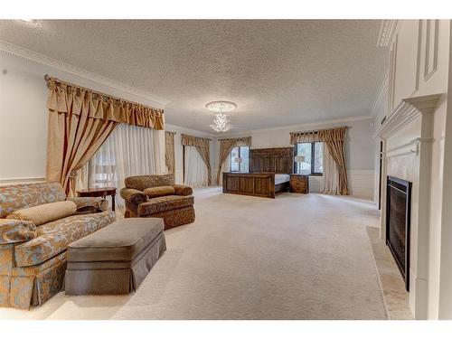 170 Jarvis Bay Drive, Jarvis Bay, AB - Indoor Photo Showing Living Room With Fireplace