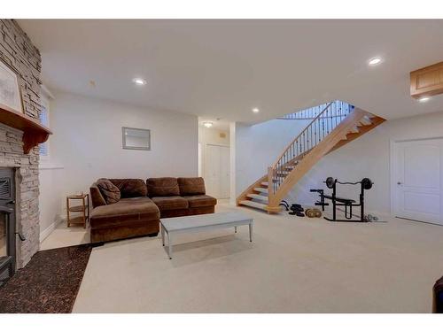 28 Duval Close, Red Deer, AB - Indoor With Fireplace