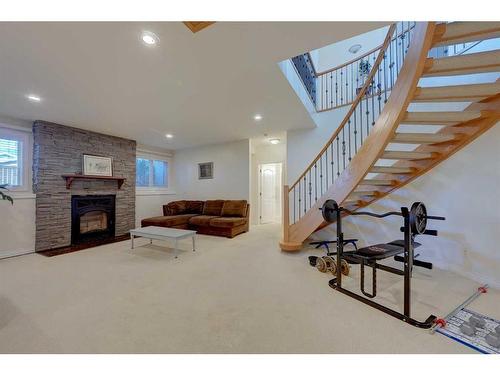 28 Duval Close, Red Deer, AB - Indoor With Fireplace