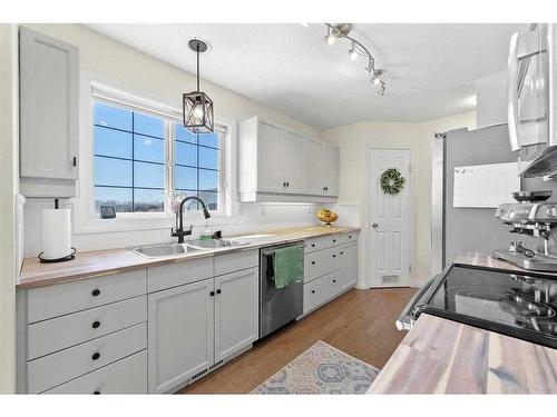 46117 Hwy 854, Rural Camrose County, AB - Indoor Photo Showing Kitchen With Double Sink