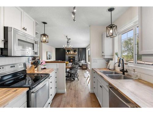 46117 Hwy 854, Rural Camrose County, AB - Indoor Photo Showing Kitchen With Double Sink