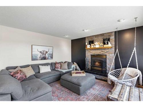 46117 Hwy 854, Rural Camrose County, AB - Indoor Photo Showing Living Room With Fireplace