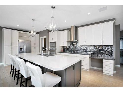 137 Sutherland Close, Red Deer, AB - Indoor Photo Showing Kitchen With Double Sink With Upgraded Kitchen