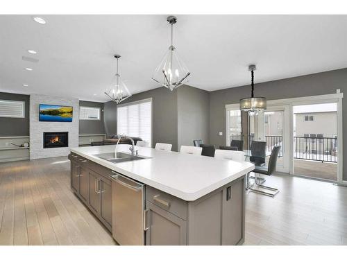 137 Sutherland Close, Red Deer, AB - Indoor Photo Showing Kitchen With Double Sink With Upgraded Kitchen