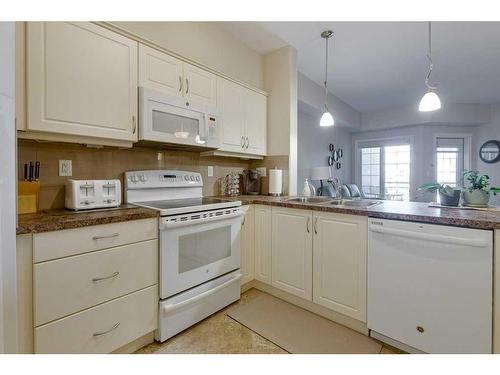 329-6 Michener Boulevard, Red Deer, AB - Indoor Photo Showing Kitchen With Double Sink