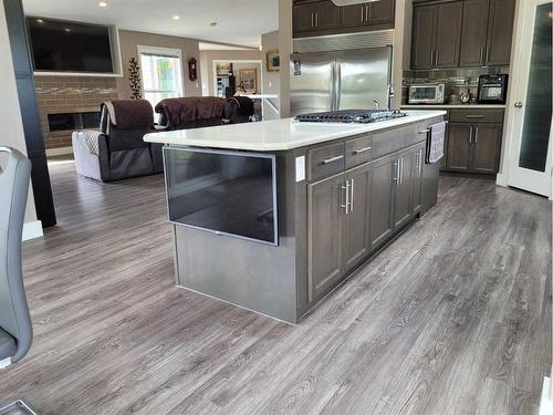 4528 Township Road 482, Rural Brazeau County, AB - Indoor Photo Showing Kitchen With Upgraded Kitchen