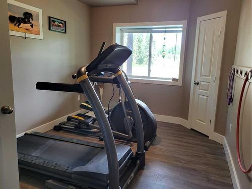 4528 Township Road 482, Rural Brazeau County, AB - Indoor Photo Showing Gym Room