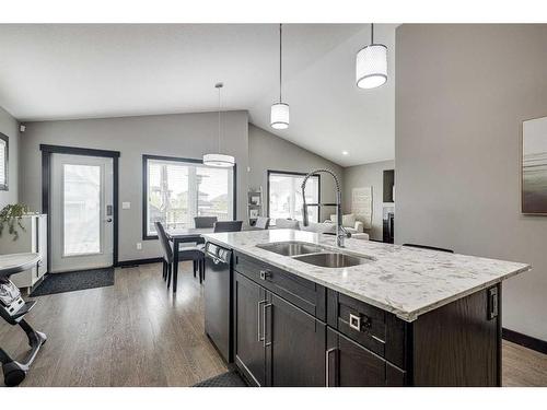 400 Timothy Drive, Red Deer, AB - Indoor Photo Showing Kitchen With Double Sink