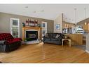 6604 55 Avenue, Camrose, AB  - Indoor Photo Showing Living Room With Fireplace 