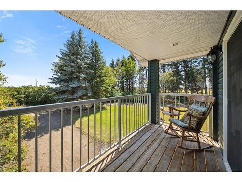 37550 C & E Trail, Rural Red Deer County, AB - Outdoor With Balcony With Deck Patio Veranda With Exterior