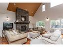 431 Summer Crescent, Rural Ponoka County, AB  - Indoor Photo Showing Living Room With Fireplace 