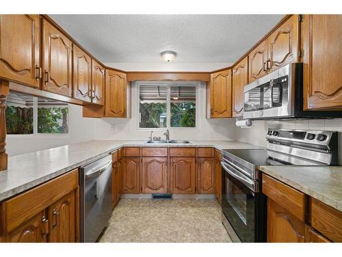 4405 66 Street, Camrose, AB - Indoor Photo Showing Kitchen With Double Sink