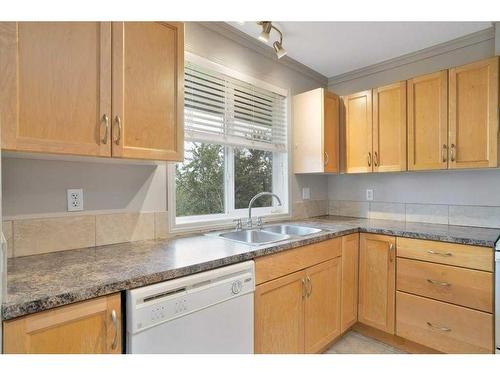 404-5601 Kerry Wood Drive, Red Deer, AB - Indoor Photo Showing Kitchen With Double Sink