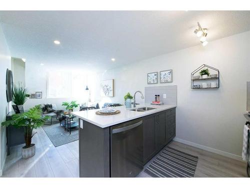 14649 1 Street Ne, Calgary, AB - Indoor Photo Showing Kitchen With Double Sink