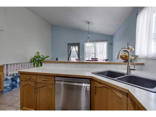 50 Jewell Street, Red Deer, AB - Indoor Photo Showing Kitchen With Double Sink